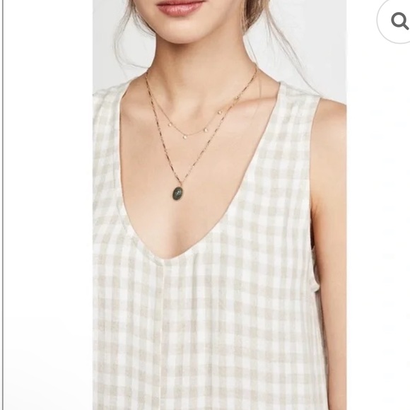 Rachel Pally Linen blend Remy Jumpsuit in Tan Gingham - Picture 5 of 15